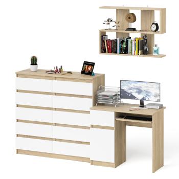 Дуб сонома/белый