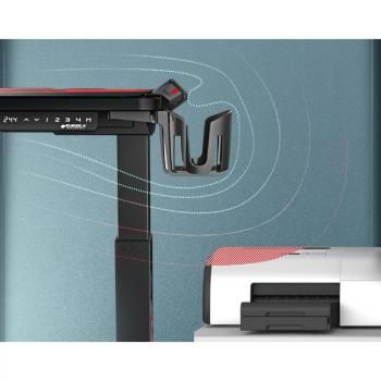 Стол для для компьютера c электрической регулировкой по высоте и RGB-подсветкой EUREKA ERK-EGD-S62B