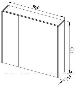 Зеркало-шкаф AQUANET Латина 80