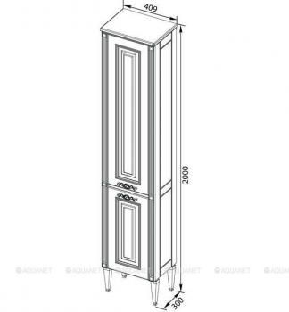 Шкаф-пенал для ванной AQUANET Паола 40