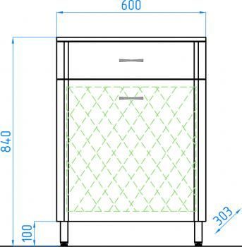 Комод Style Line ТН 600 (1 ящ. корзина)