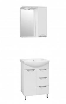 Тумба с раковиной Style Line Жасмин 70 (3 ящ.) + Умывальник Балтика 70