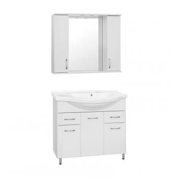 Тумба с раковиной Style Line Эко Стандарт 26 (2 ящ.) + Умывальник Эльбрус 100