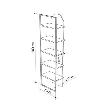 Стеллаж прямой LEVE ARCHY BOOKCASE