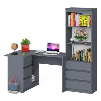 Стол компьютерный СВК Мори МС-16 левый + Стеллаж МСТ600.3