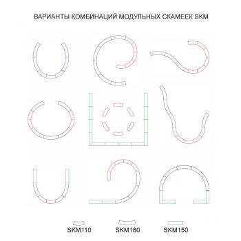 Скамья CONCRETIKA SKM150 (прямая скамья)