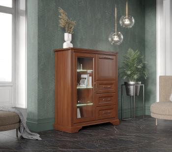 Тумба БРВ Мебель STYLIUS B169-KOM1W1B3S с подсветкой