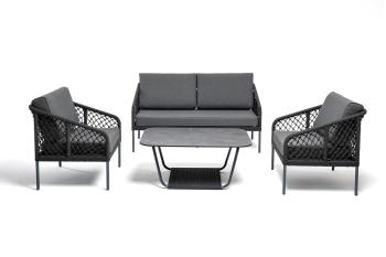 Лаунж-зона 4-местная из роупа узелкового плетения 4sis Канны