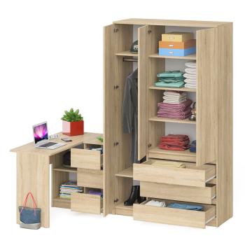 Стол компьютерный СВК Мори МС-16 правый + Шкаф МШ1200.1