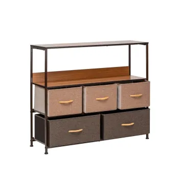 Комод Leset Локи 5 ящиков с полкой