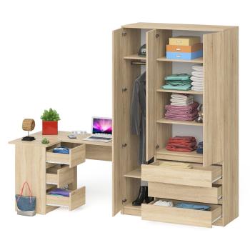 Стол компьютерный СВК Мори МС-16 левый + Шкаф МШ1200.1