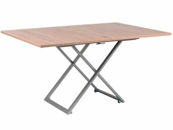 Стол-трансформер Levmar Compact D89/S59 Дуб Сонома/Серебро