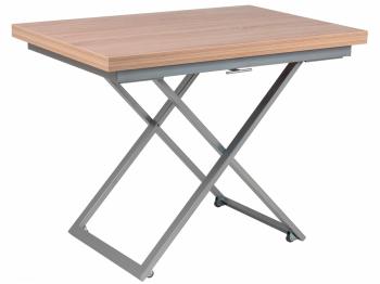 Стол-трансформер Levmar Compact D89/S59 Дуб Сонома/Серебро