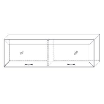 Полка навесная Кураж Сиена 2 1300