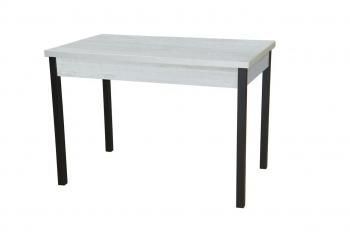 Бетон пайн белый/ опора Квадро черный муар