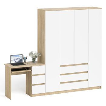 Дуб Сонома/Белый