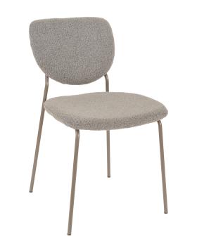 Букле тёмно-серый, серые ножки