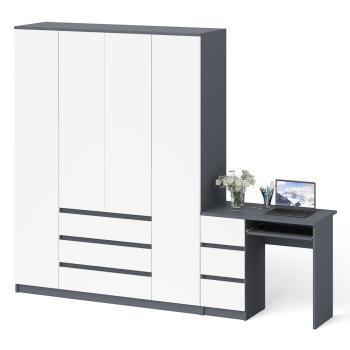 Стол компьютерный СВК Мори МС-6 левый + Шкаф МШ1600.1