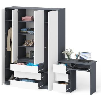 Стол компьютерный СВК Мори МС-6 левый + Шкаф МШ1600.1