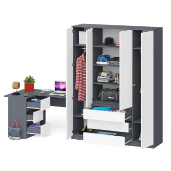 Стол компьютерный СВК Мори МС-16 левый + Шкаф МШ1600.1