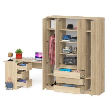 Стол компьютерный СВК Мори МС-16 левый + Шкаф МШ1600.1