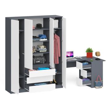 Стол компьютерный СВК Мори МС-16 правый + Шкаф МШ1600.1