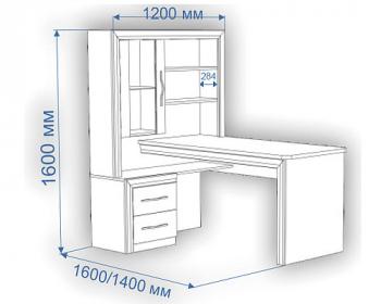 Стол угловой Мэрдэс СтУ-160 Левый