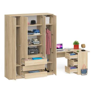 Стол компьютерный СВК Мори МС-16 правый + Шкаф МШ1600.1