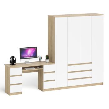 Дуб Сонома/Белый