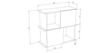 Стеллаж Мэрдэс СТЛБ-ЗН