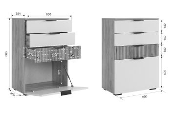 Прихожая Мебельсон Бери К7