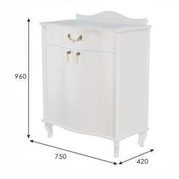 Комод Мебелик Джульетта с распашными дверцами