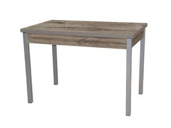 Дуб веллингтон/ опора Квадро серебристый металлик