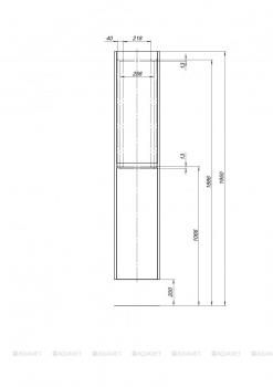 Шкаф-пенал для ванной AQUANET Nova 35