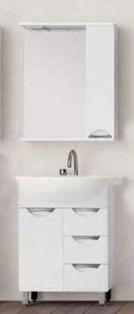 Тумба с раковиной Style Line Жасмин 70 (3 ящ.) + Умывальник Балтика 70