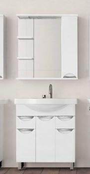 Тумба с раковиной Style Line Жасмин 80 (2 ящ.) + Умывальник Эльбрус 80