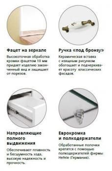 Тумба с раковиной Style Line Олеандр-2 65 + Умывальник Байкал 65