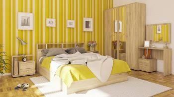 Кровать с ящиками СВК Камелия 1600 + две тумбы