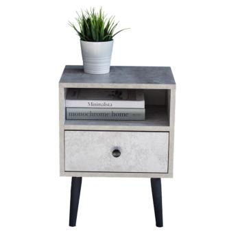 ЛДСП бетон 16 мм, ножки береза