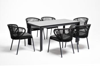 Обеденная группа на 6 персон со стульями милан 4sis Венето