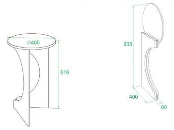 Журнальный столик Сокол СЖ-7