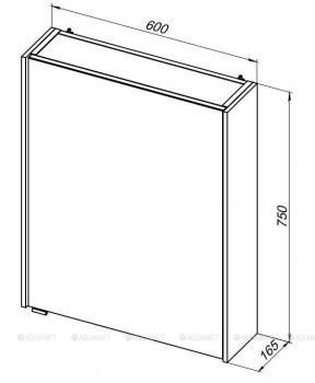 Зеркало-шкаф AQUANET Латина 60