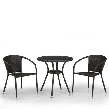 Комплект плетеной мебели Афина T282ANT/Y137C-W53 (2+1)