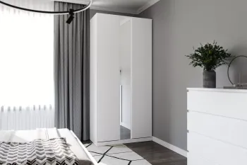 Шкаф распашной с зеркалом Гуд Лакк Варма Стор 105