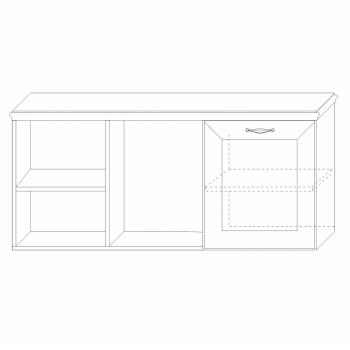 Полка навесная Кураж Сиена 4