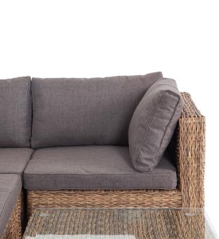 Трансформирующаяся лаунж-зона из искусственного ротанга (гиацинт) 4sis Лунго