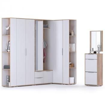 Прихожая Mobi Куба 15 13.141 2шт + 13.136 + 13.137 + 10.14 + 13.114 + Зеркало