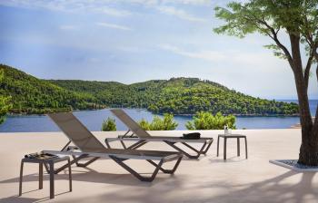 Шезлонг-лежак металлический PAPATYA Wave