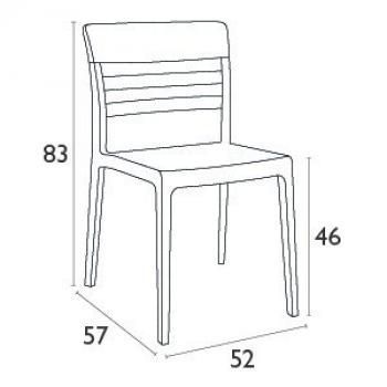 Стул пластиковый ReeHouse Moon
