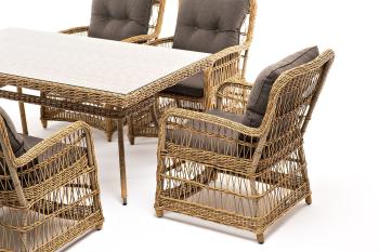 Обеденная группа плетеная из искусственного ротанга 4sis Цесена